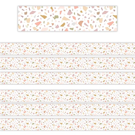 Teacher Created Resources Terrazzo Tones Straight Border Trim, 72PK 7211